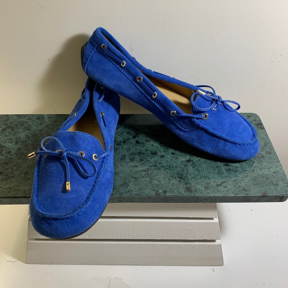 Talbots blue suede flats